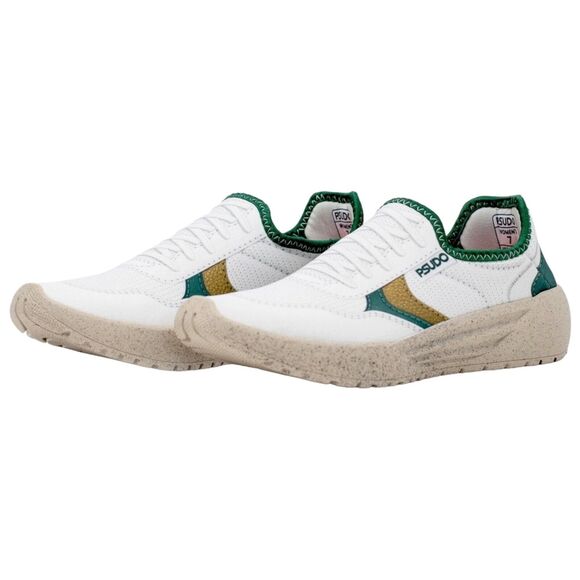 Psudo Shoes Womens 8 Cambridge Green SlipOn Sneaker Casual Lace Free Made in USA - Picture 2 of 5